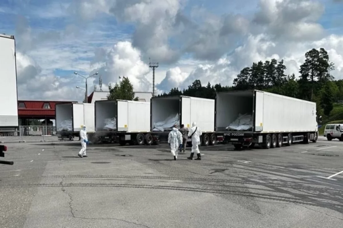 Russia and Ukraine exchanged bodies of servicemen