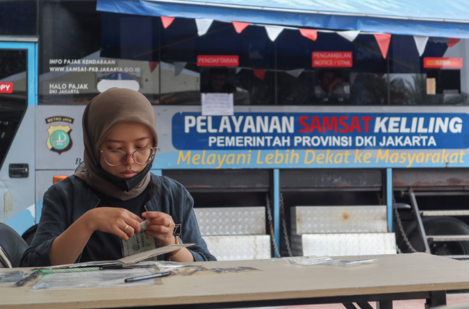 Les guichets mobiles Samsat sont disponibles dans 14 zones de Jadetabek mercredi
