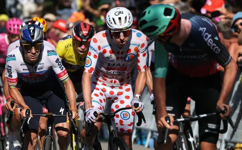 Pogačar hits back at rival as teammate wins stage two of Tour de France