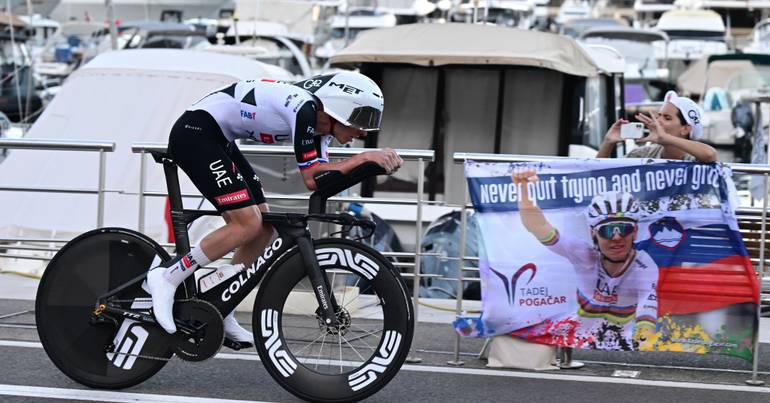 Le bolid à Monaco était Pogacar, le premier courrier rouge de la Volta 2026