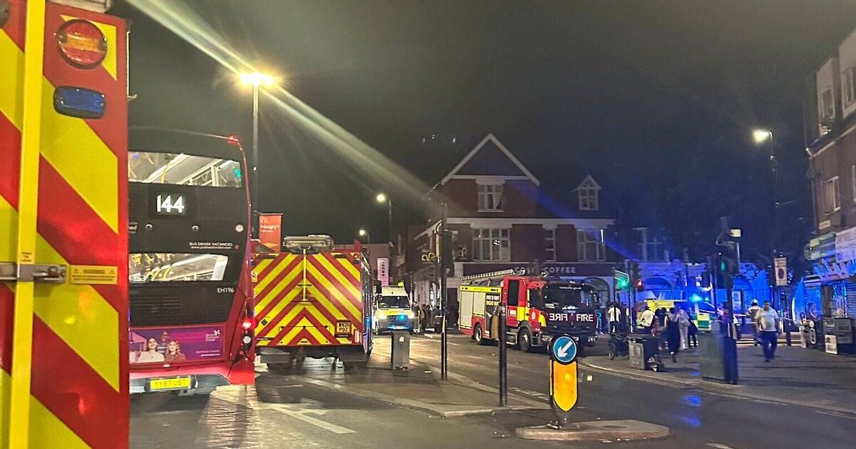 Huge blaze near Turnpike Lane Tube Station as 80 firefighters race to scene
