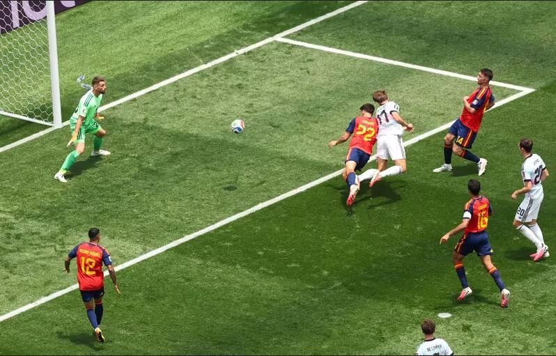 After five clean sheets; Spain's goal in the World Cup opened after 491 minutes