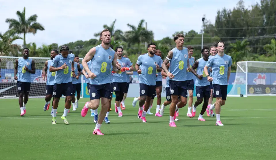 Both players trained in Miami as England prepared for the match in 33-degree heat with high humidity