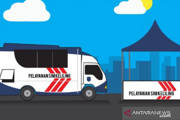 Samedi, le service de SIM mobile est disponible dans cinq endroits à Jakarta