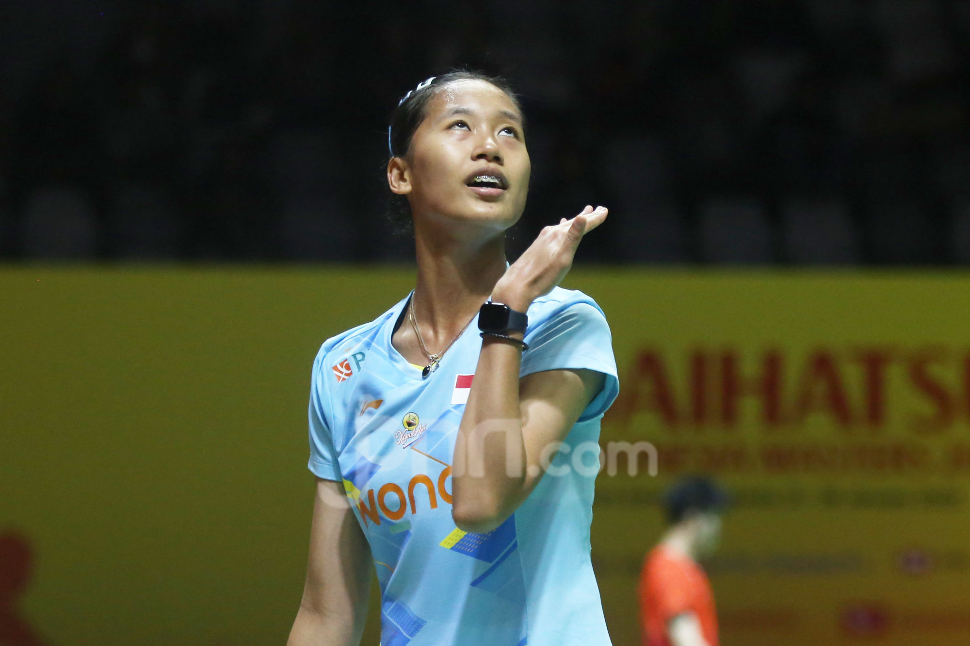 Le joueur de badminton indonésien a gagné 21-16, 21-16 au deuxième tour au Olympic Sports Center Gymnasium de Changzhou.