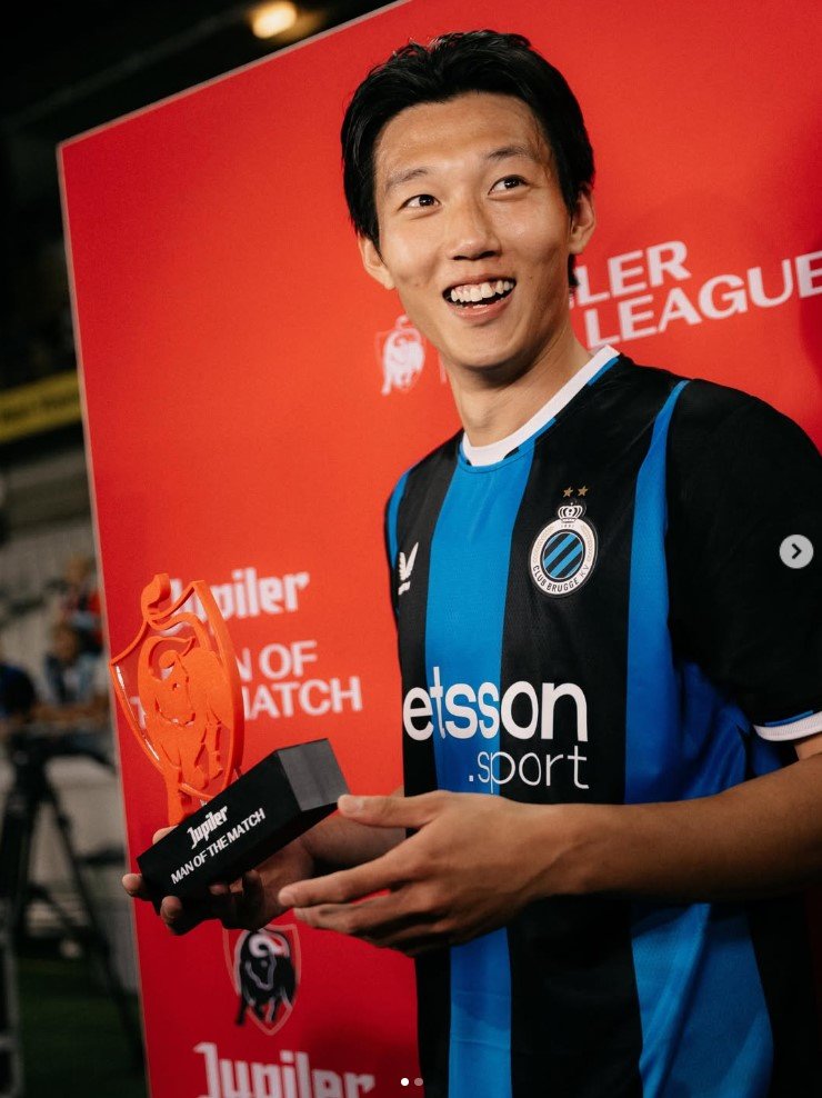 Le défenseur sud-coréen de 24 ans a aidé sa nouvelle équipe à remporter une victoire de 3-0 contre Kortrijk dans l'ouverture de la Ligue Pro belge