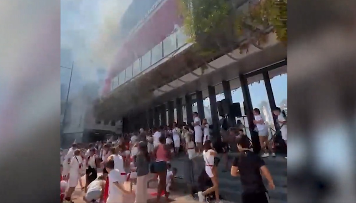 At least 47 injured, three of them serious, after several rockets were blown up in the Noain Navarra coup
