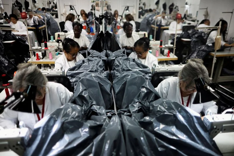 Venezuelan fashion workshop swaps gowns for body bags after deadly earthquakes