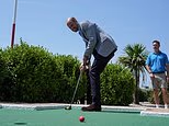 A royally good game! Prince William conquers crazy golf course in Hastings...and outplays Tim Vine and Fern Britton