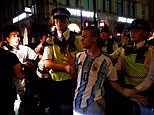 Jude Bellingham caught on video slapping Argentinian player Valentin Barco as he celebrates sending England home from the World Cup