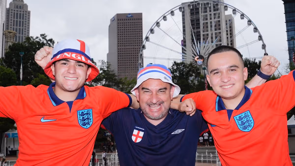 England fans descend on Atlanta for Argentina World Cup semi-final as FBI warns match is 'highest risk'