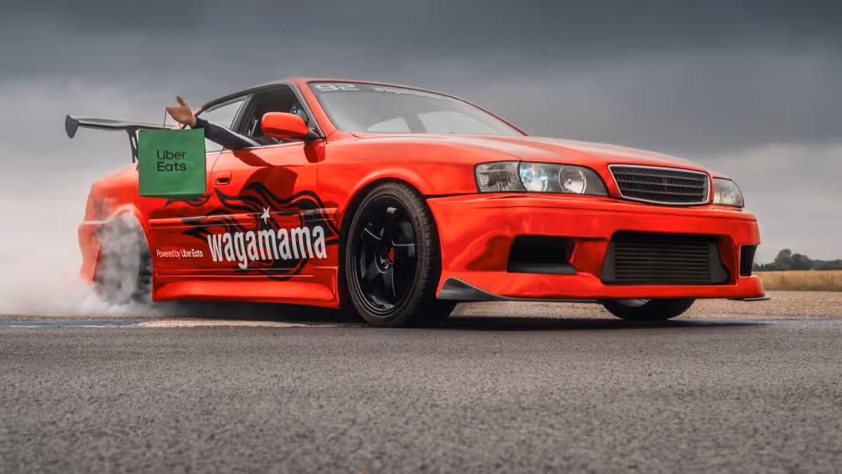 Fast and furious! Uber Eats and wagamama launch Tokyo Drift deliveries in Japanese street car