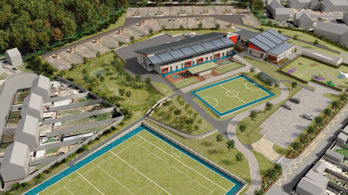 Le nouveau plan d'école primaire de 420 places à Kenfig Hill devient vert