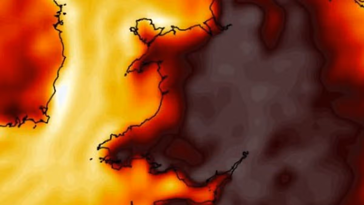 Heatwave maps show no sign of hot weather ending in Wales but Met Office says that's not all