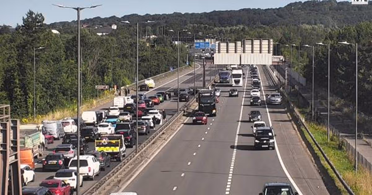 All traffic stopped on M4 near Swansea after crash