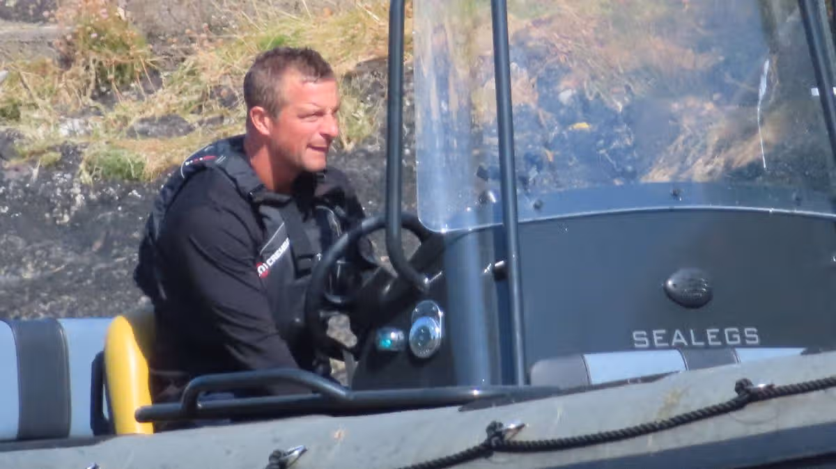 Bear Grylls spotted collecting Waitrose shopping at Welsh beach