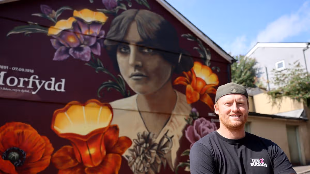 Breathtaking new mural in Welsh town celebrates little known icon whose life ended in tragedy