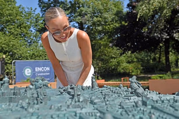 Strictly's Amy Dowden unveils tiny statue of herself in Caerphilly