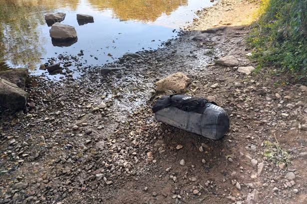 Appalling discovery inside Adidas bag weighted down in Welsh river
