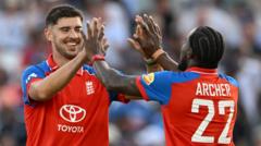 India blown away by England pace