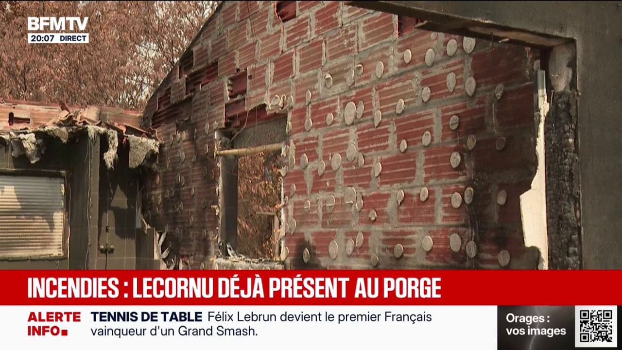 Megafeux en Gironde: Sébastien Lecornu hizo una visita sorpresa a Porge este domingo