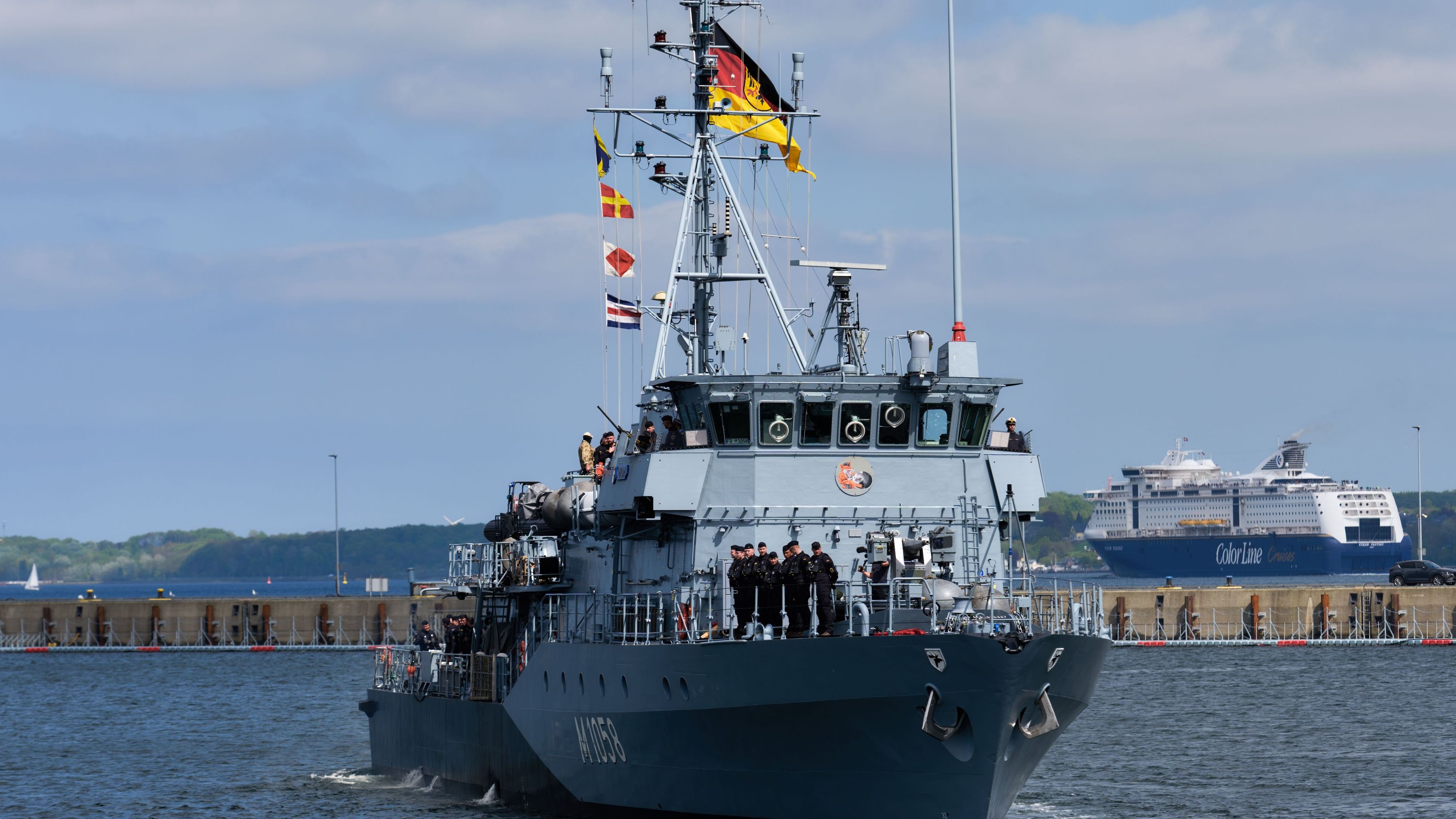 Defensa: Aire acondicionado roto? Terminó finalmente la operación de hormuz para el barco de caza de minas “Fulda”