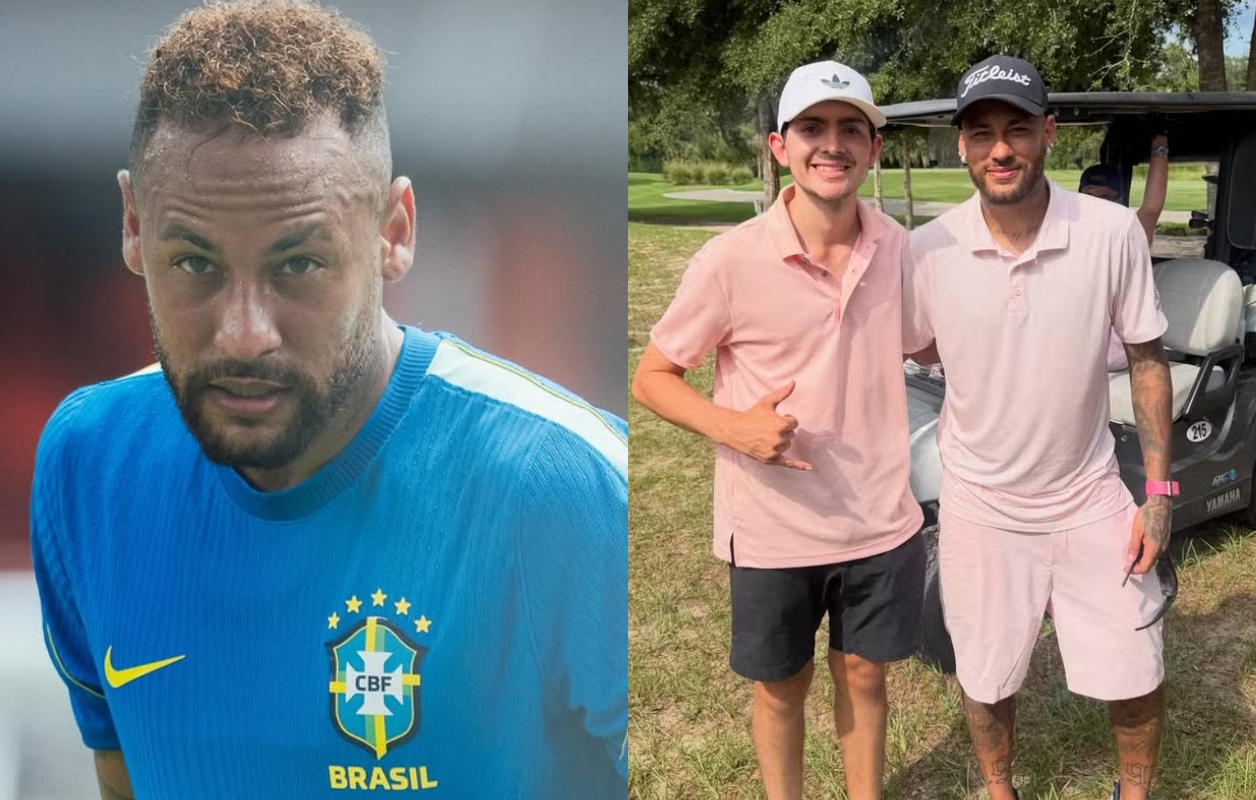 Neymar is tied by fans after elimination of Brazil in the Cup