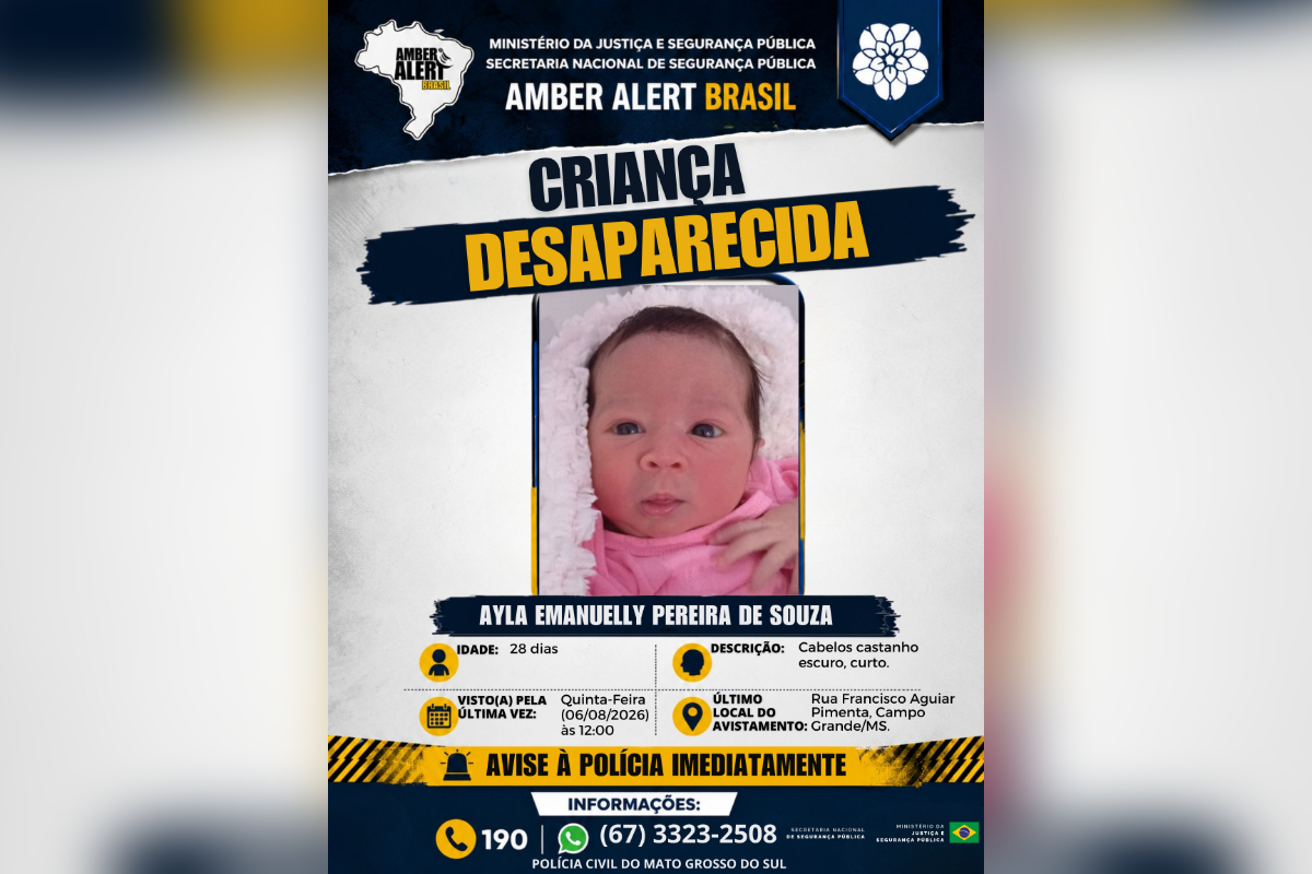 Newborn kidnapped in Campo Grande is found in Paraguay