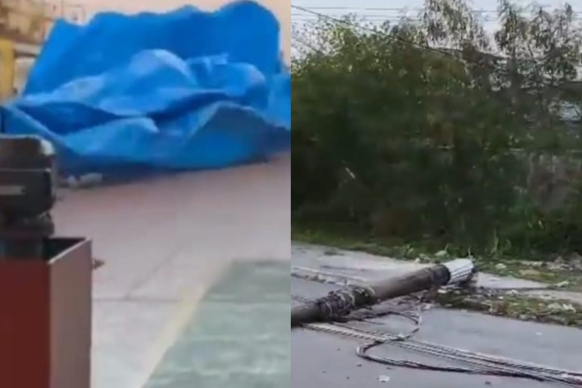 قنبلة Cyclone: رؤية تلف الرياح في ساحل SP
