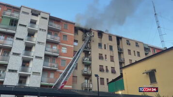 Fire in a building in Milan: two dead