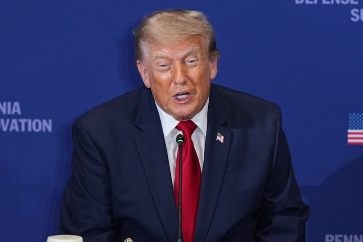 He asked South Korea's president about building 10 US warships quickly and announced $10 billion in defense investment in Pennsylvania