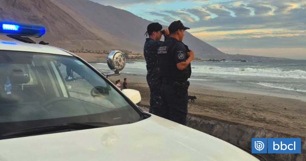 Intense search for missing fishermen in Chañaral after finding their semi-sunken boat