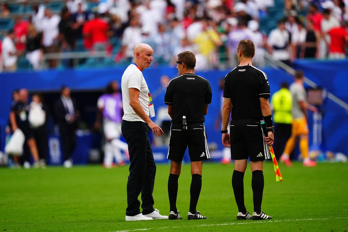 Governing body confirms sensor in ball showed no movement change during aerial play before England's goal in 45+2 minute