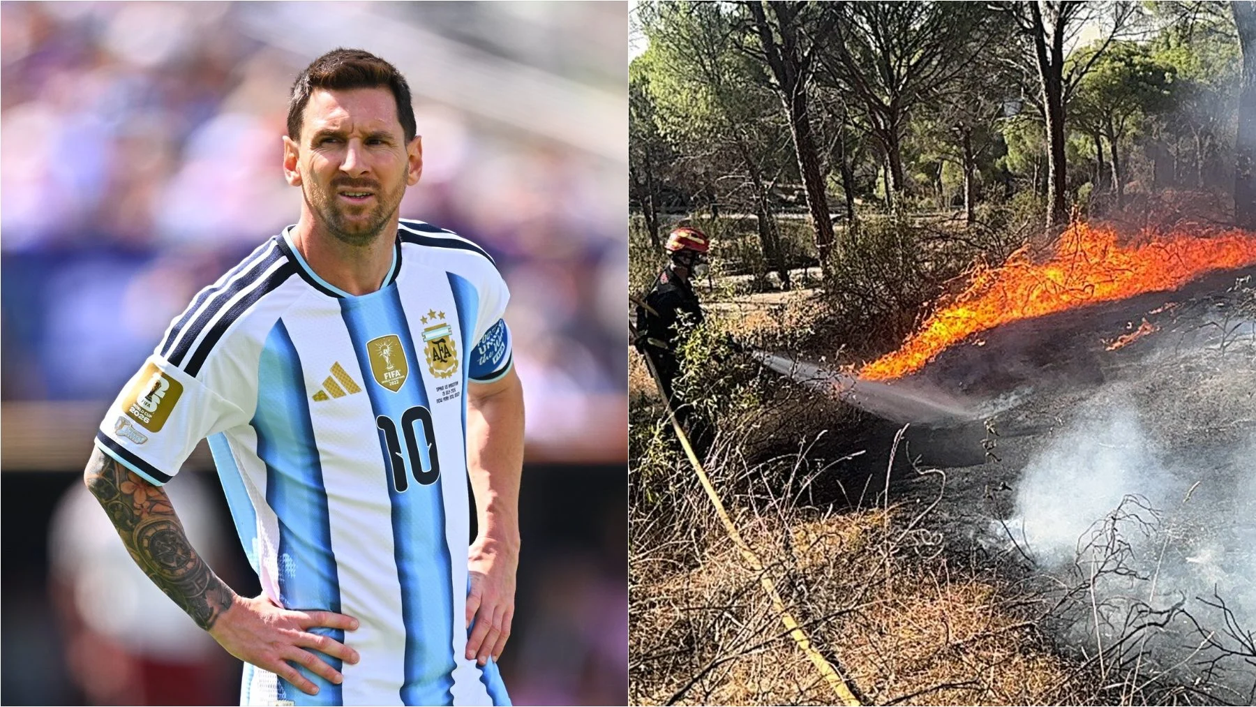 Leo Messi donne 80.000 euros à Madrid pour la reconstruction après l'incendie dans la scie