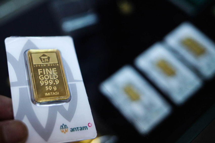 Antam gold price stagnates at Rp2.67 million/gram on Monday