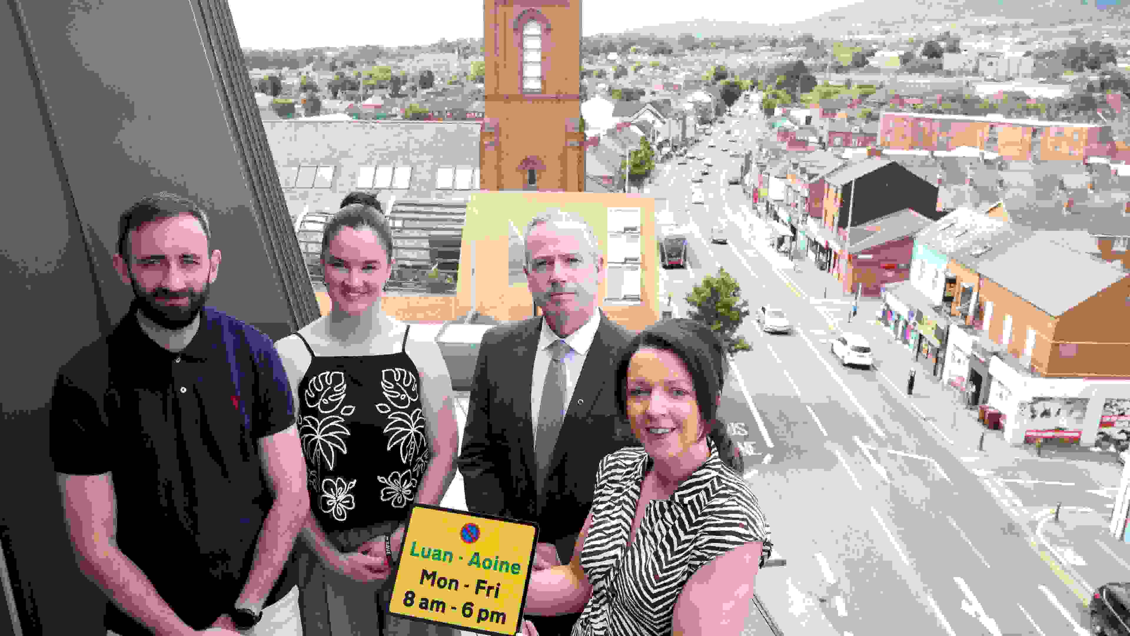 Bilingual road traffic sign pilot in west Belfast an ‘important development’