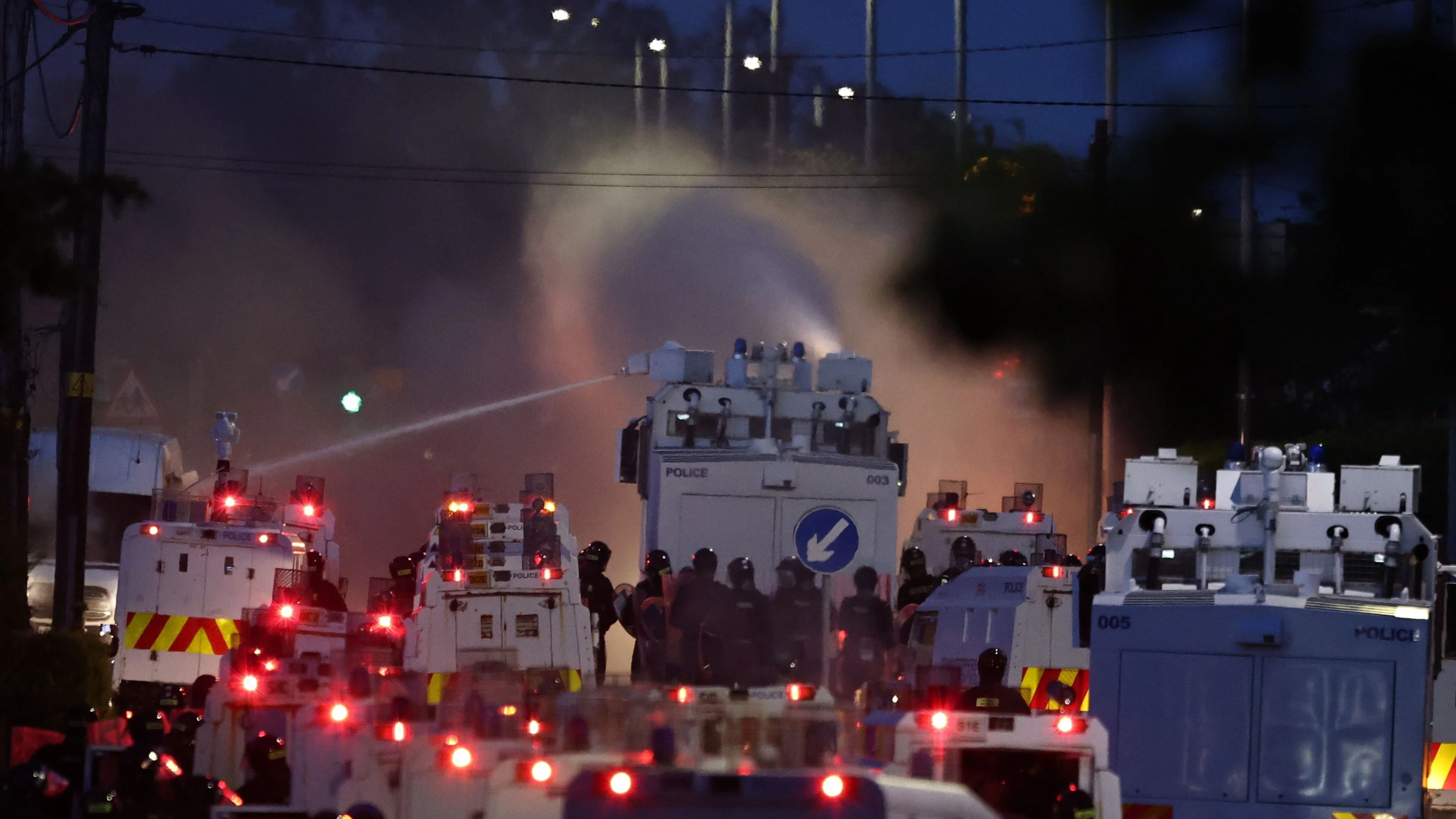 Police use of water cannon and baton rounds during riots ‘proportionate’