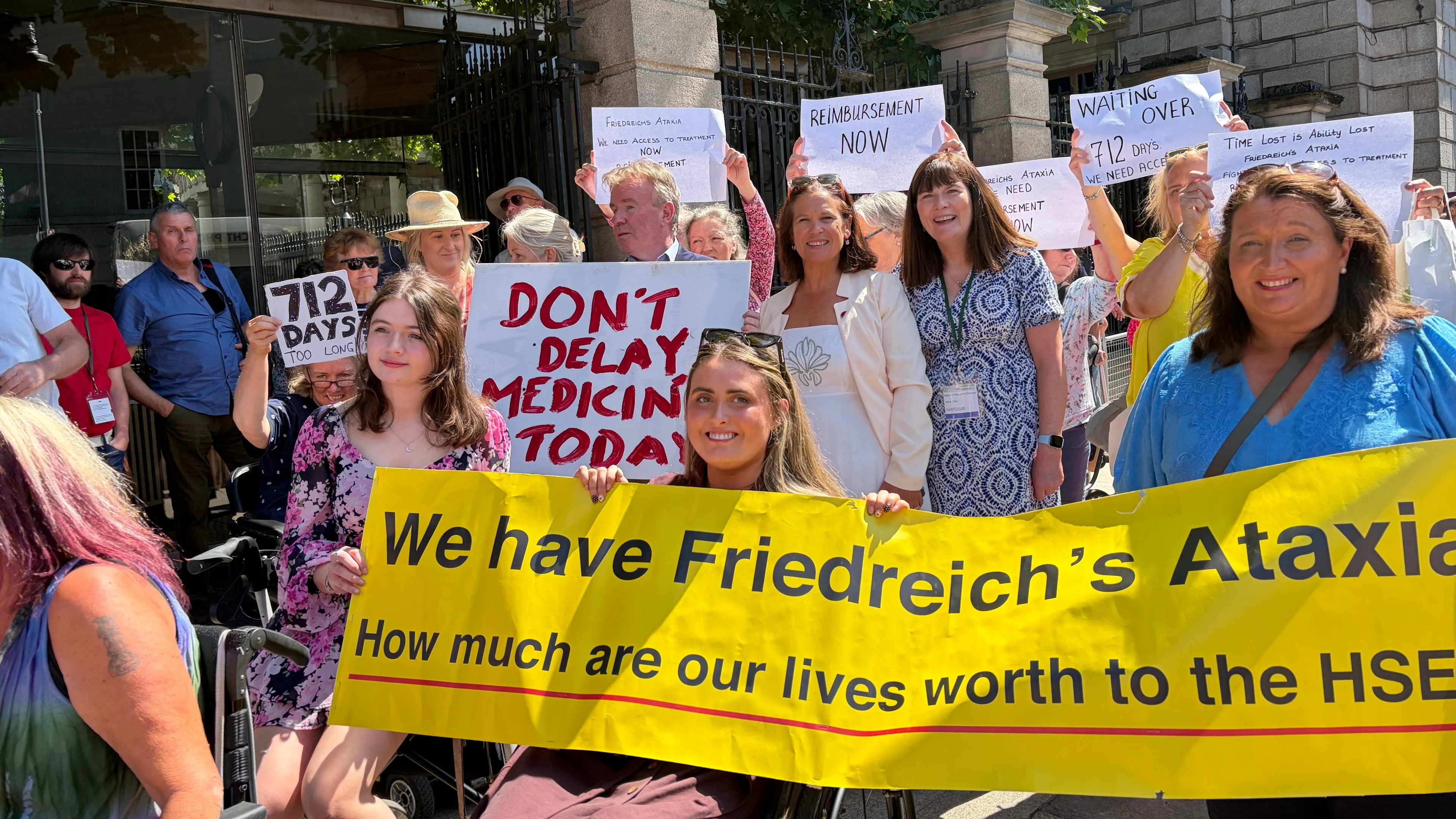 HSE urged to ‘think past price’ in protest over drug for Friedreich’s Ataxia