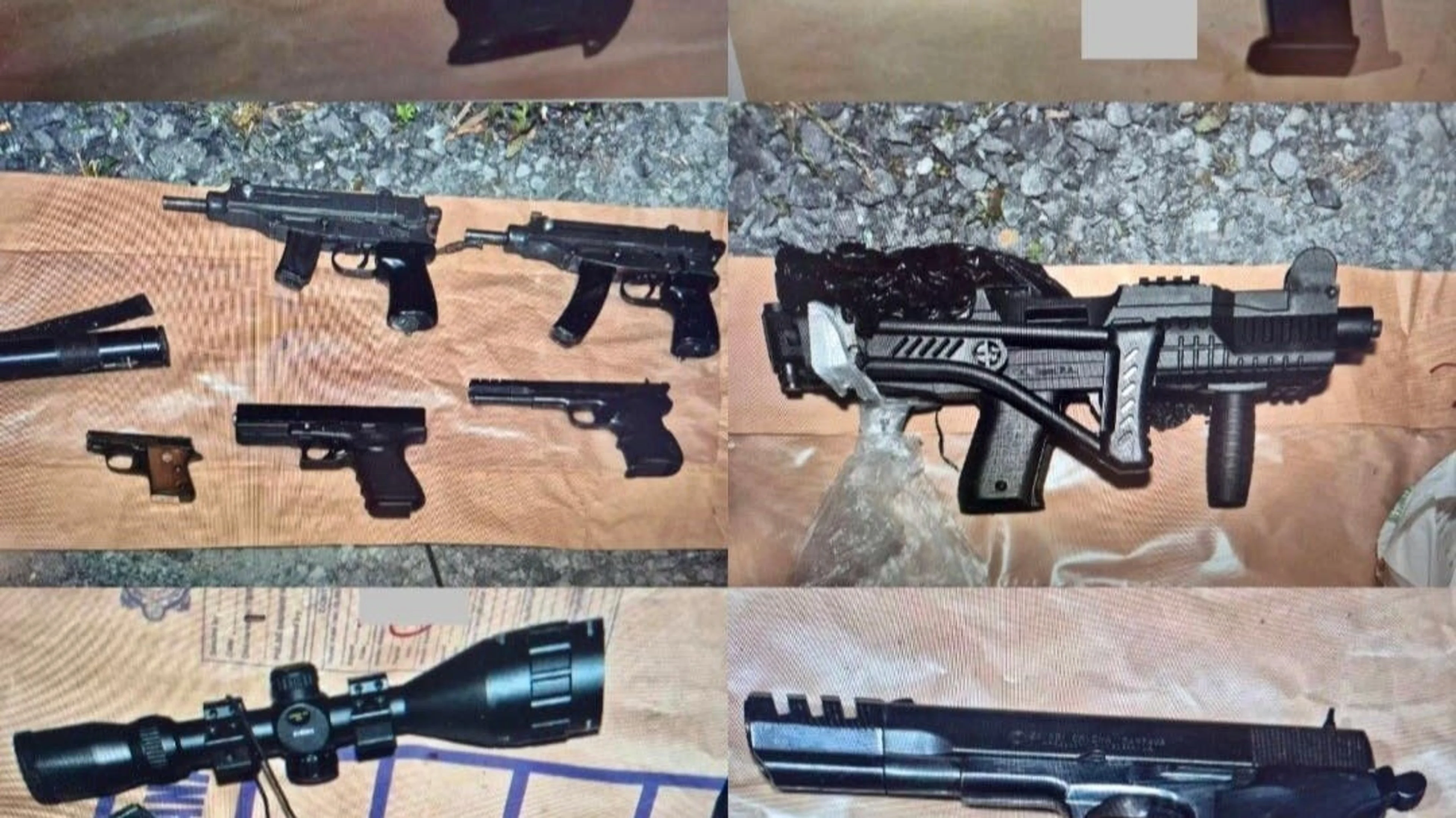 Machine guns, pistols and drugs seized in operation targeting organised crime