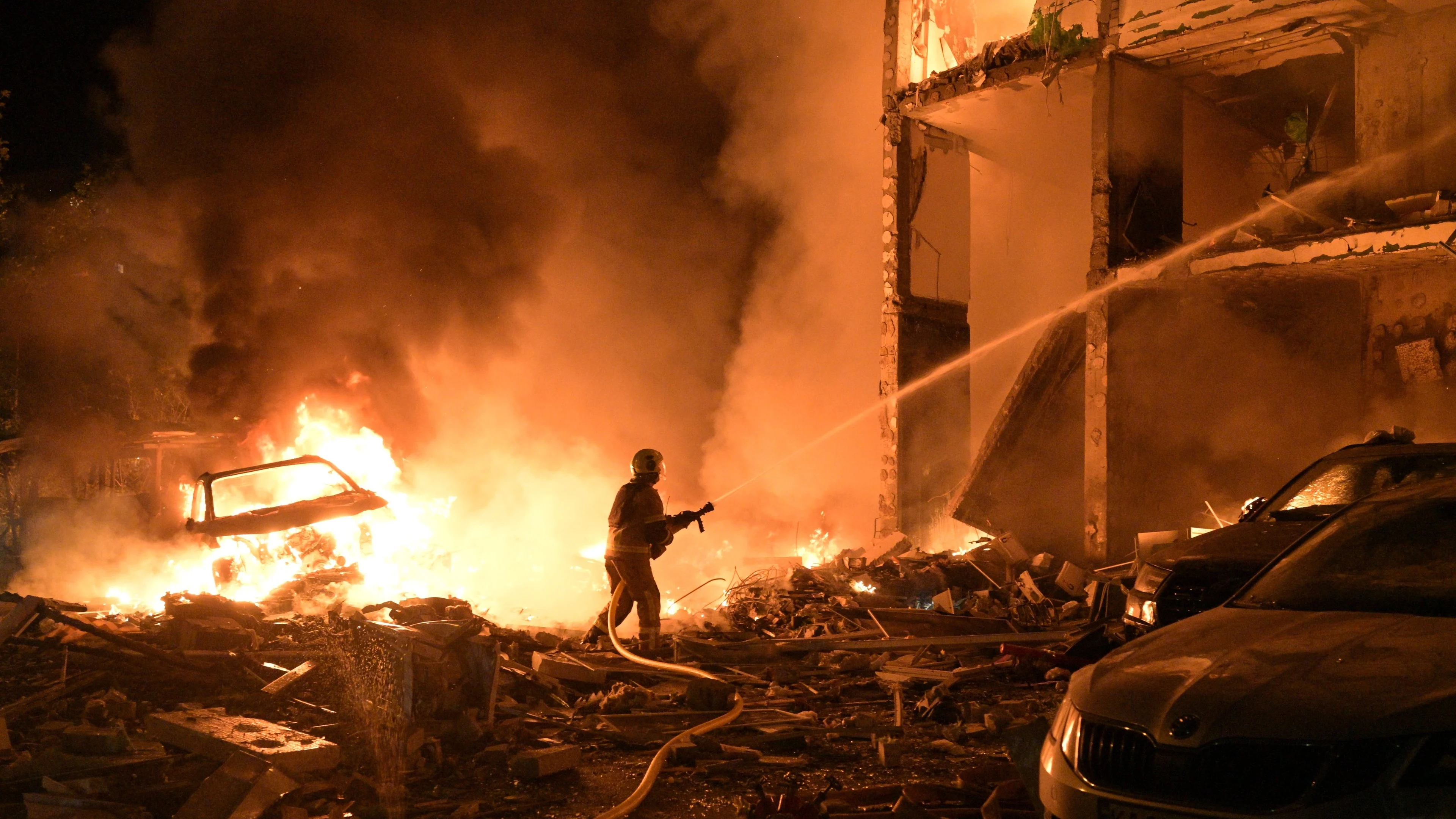 Deadly Russian missile and drone attack hits Ukrainian capital