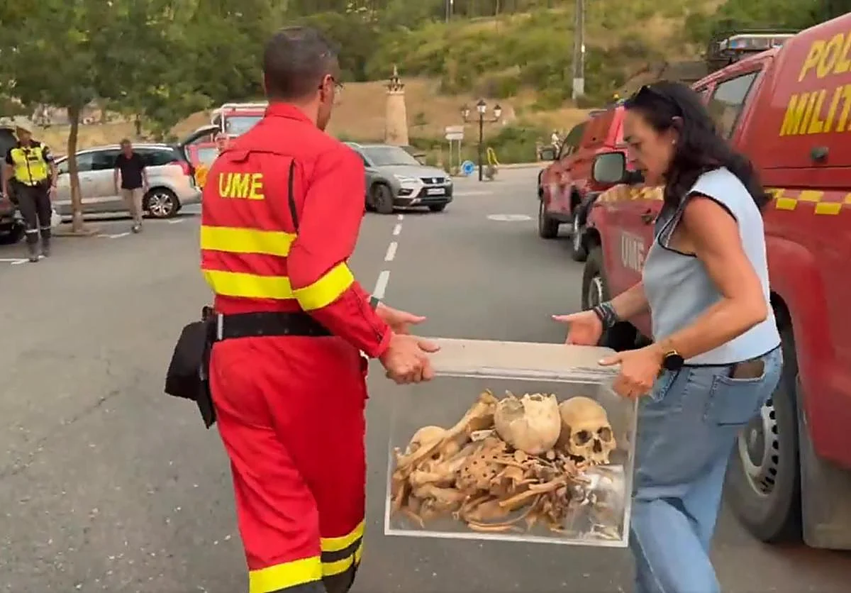 El incendio de Huesca obliga a trasladar los restos de los primeros reyes aragoneses