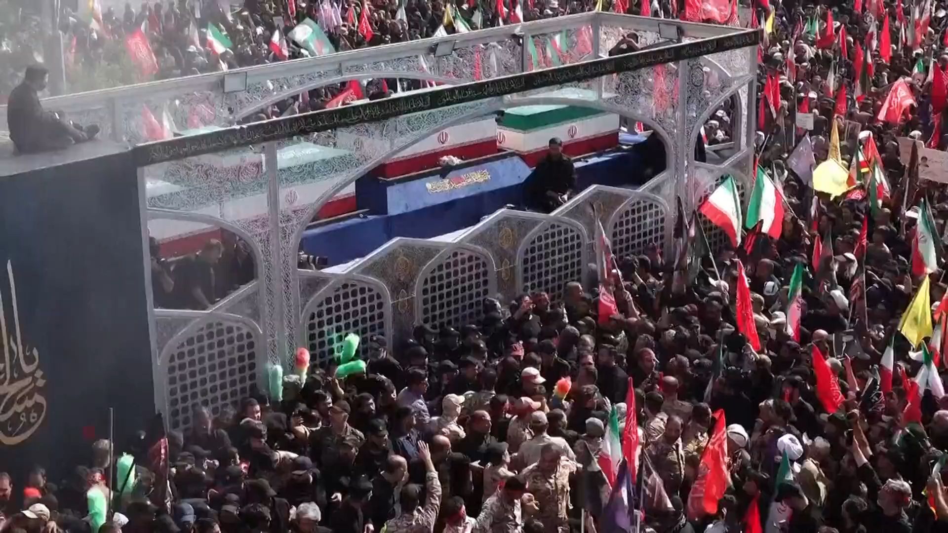 Iran-US war latest: Khamenei’s funeral procession begins in Tehran as mourners threaten Trump
