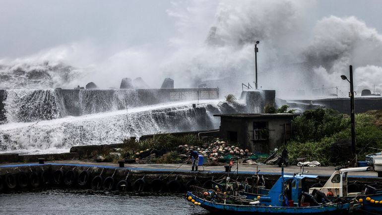 Authorities have ordered the evacuation of nearly 900,000 residents in the southeast of the country, while Taiwan experiences heavy rains