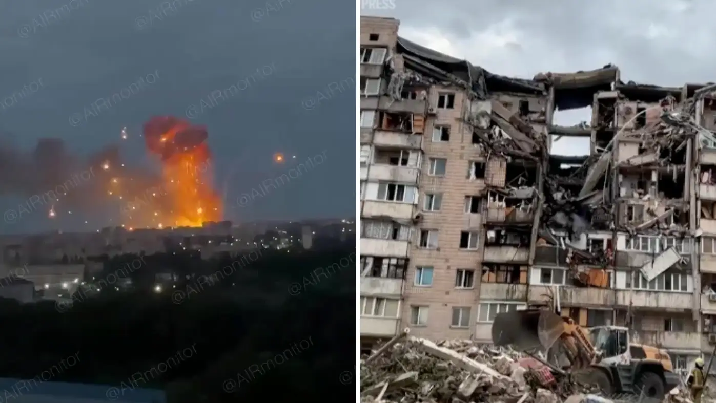 Russian attack on Kiev makes at least five dead