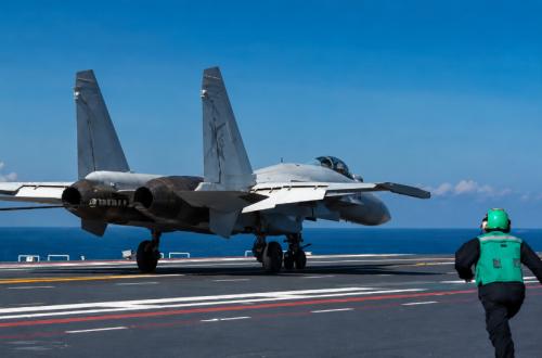 First Seen, Chinese Fighter Jet Takes Off with Four Anti-Ship Missiles