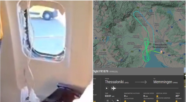 Terror on a Ryanair flight, passenger sucked from the exploded window