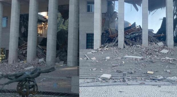Bolzano, the roof of the court collapsed