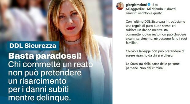 Mario Roggero, Meloni "Who commits crimes cannot be compensated by those who defended themselves. Stop paradoxing»