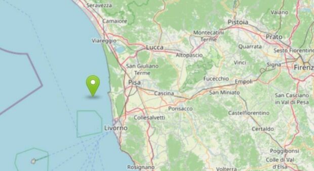 Tremblement de terre aujourd'hui en Toscane, tremblement de terre de magnitude 3.7: mis en garde sur la côte à Massa, Lucca, Livourne et Pise