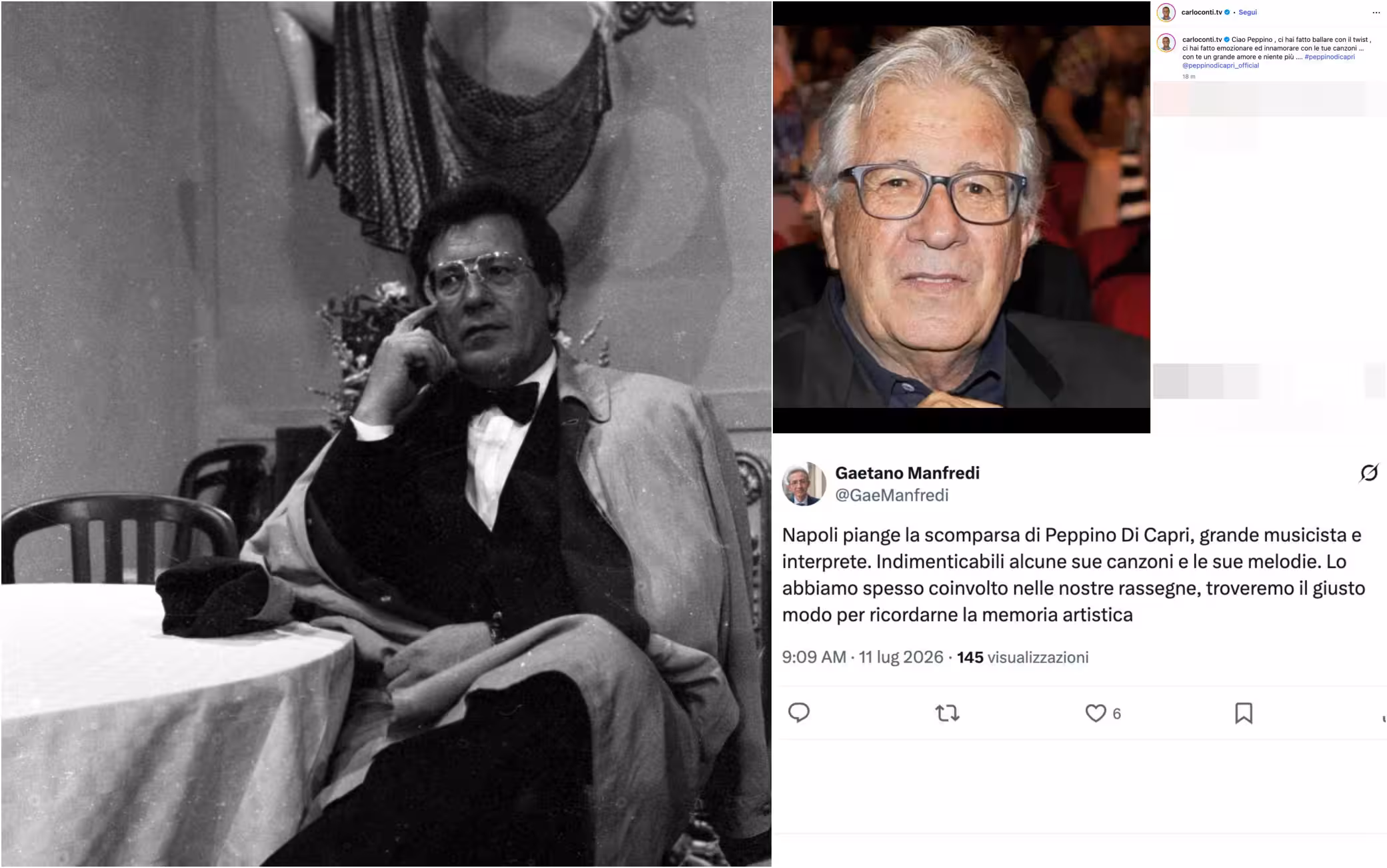 Goodbye to Peppino di Capri, a voice from the island to the world